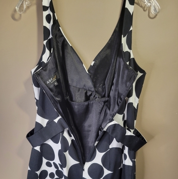ABS by Allen Schwartz collection black&white polka-dot formal strapless size 8 - Picture 5 of 8